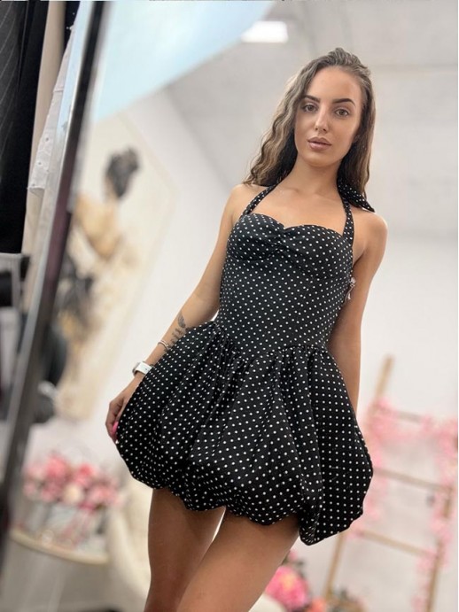 Рокля Балон Monro Black